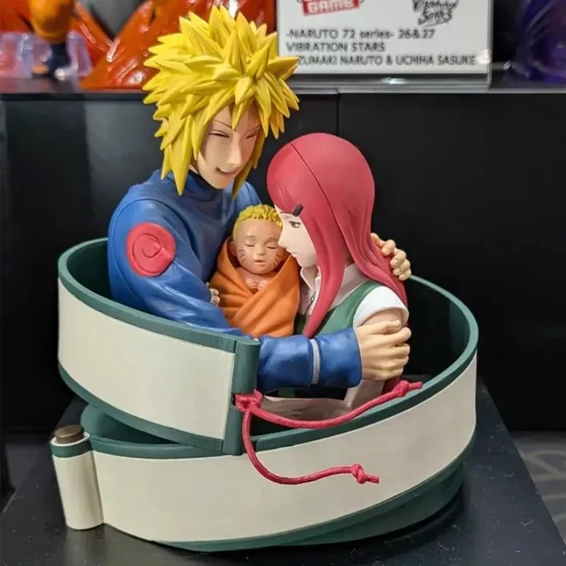 Фото Оригинальные коллекционные фигурки BANDAI NARUTO 72 серии: Намиказе Минато, Узумаки Кушина, Наруто. Аниме-фигурки, модельные игрушки, подарок на праздник. №3
