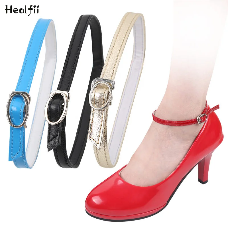 

Leather High Heels Shoelaces Fashion Accessories Shoelaces Women's Anti-heel Drop Around The Ankle Buckle Pin High Heels Partner