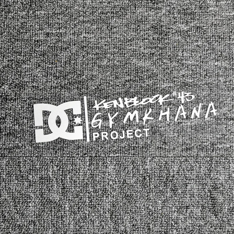 

Автомобильные наклейки DC Ken Block #43 GYMKHANA Project Drift Светоотражающие украшение для лобового фонаря, ветрового бампера, багажника, мотоцикла H20