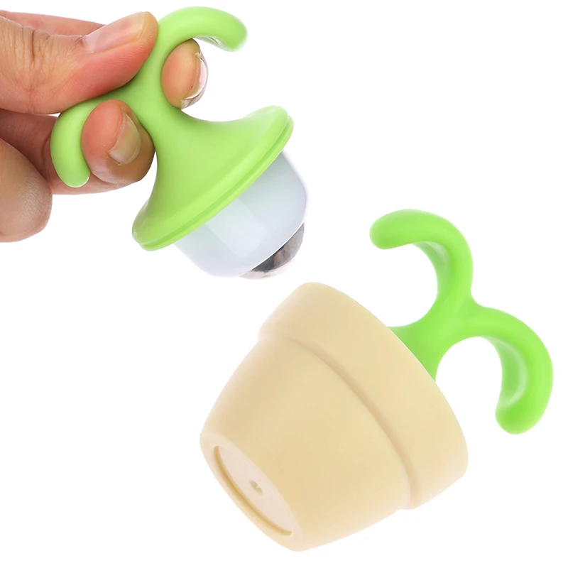 

Handheld Body Manual Massager Cute Mini Potted Plant Shaped Roller Ball Bead Relaxation Neck Foot Face Lift Beauty Tool