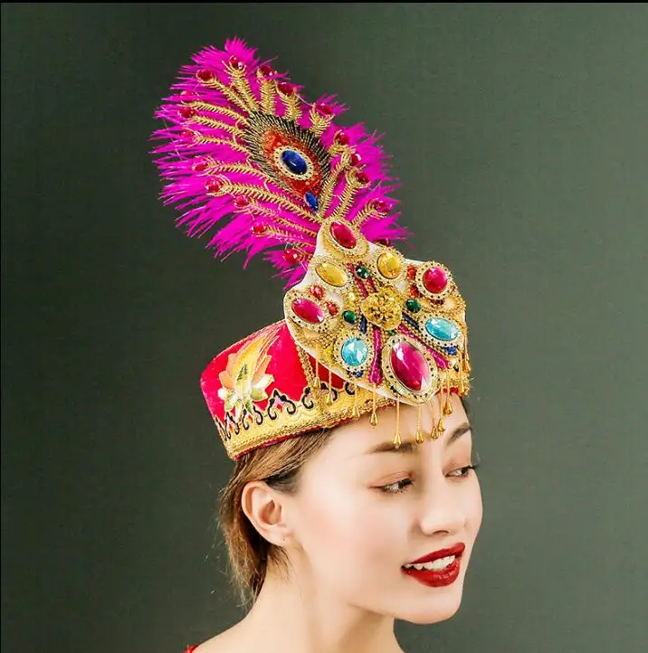 Танцевальная шляпа. Бальные головные уборы. Китайский танец головной убор.