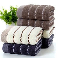 3476cm cotton face towel gray pink brown adult towel wear resistant soft skin friendly high absorbent household hotel pure thic
