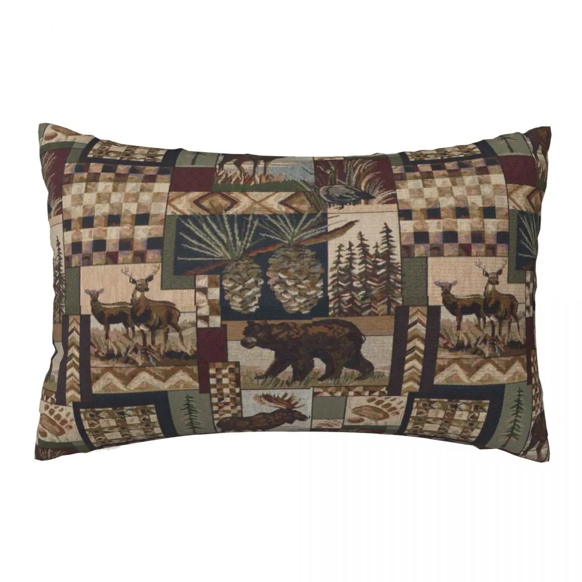 

Moose Bear Deer In Woods Decorative Pillow Covers Throw Pillow Cover Home Pillows Shells Cushion Cover Zippered Pillowcase