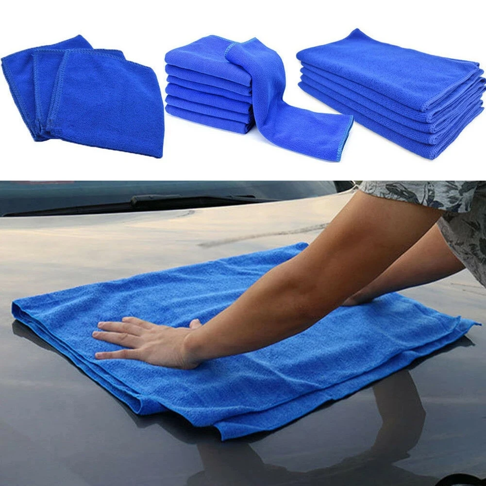 

Blue Large Microfibre Cleaning Auto Car Detailing Soft Cloths Wash Towel Duster Tool Wholesale Quick Delivery