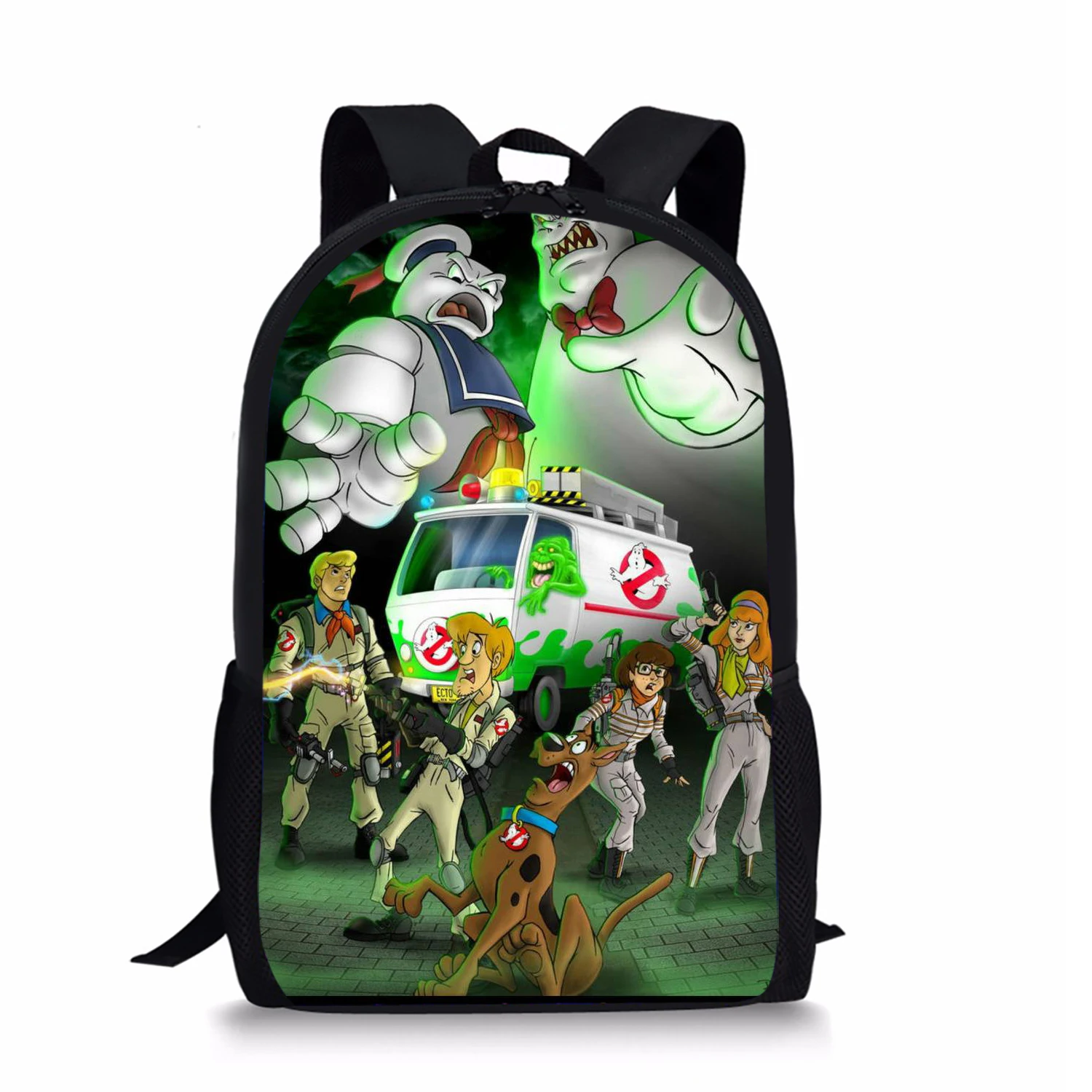 Ghostbusters Scooby Element Printing Pattern School Backpacks Personalized Kids Daypack New Design Rucksack for Teenager