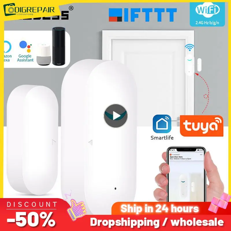 

Wifi Door Sensor Wireless Tuya Smart Curtain Open / Closed Detectors Window Alarm Sensors Smart Home Automation Wifi