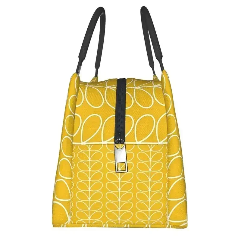 Orla Kiely Linear Stem Insulated Lunch Bag for School Office Scandinavian Floral Resuable Cooler Thermal Box Women