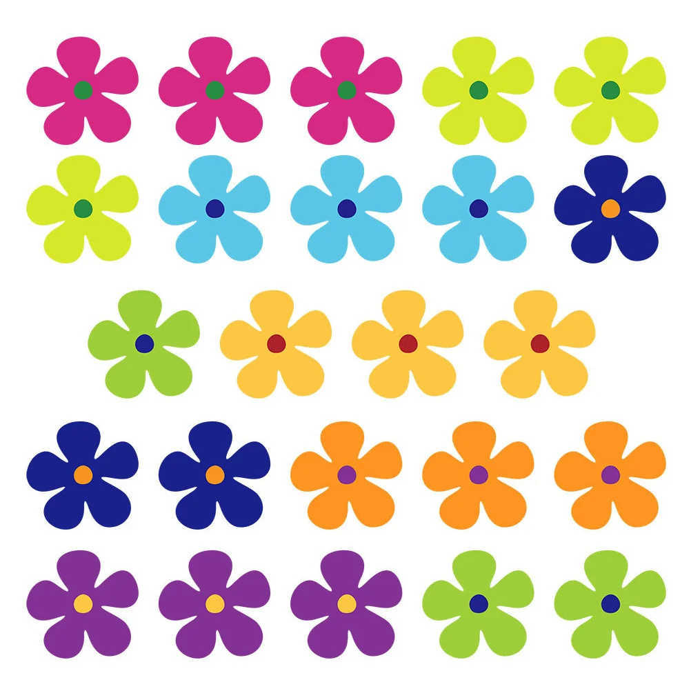 

24 Pcs Car Magnets Decals Flower Funny Fridge Decor Refrigerator Cute Whiteboard Home Decorations Marguerite