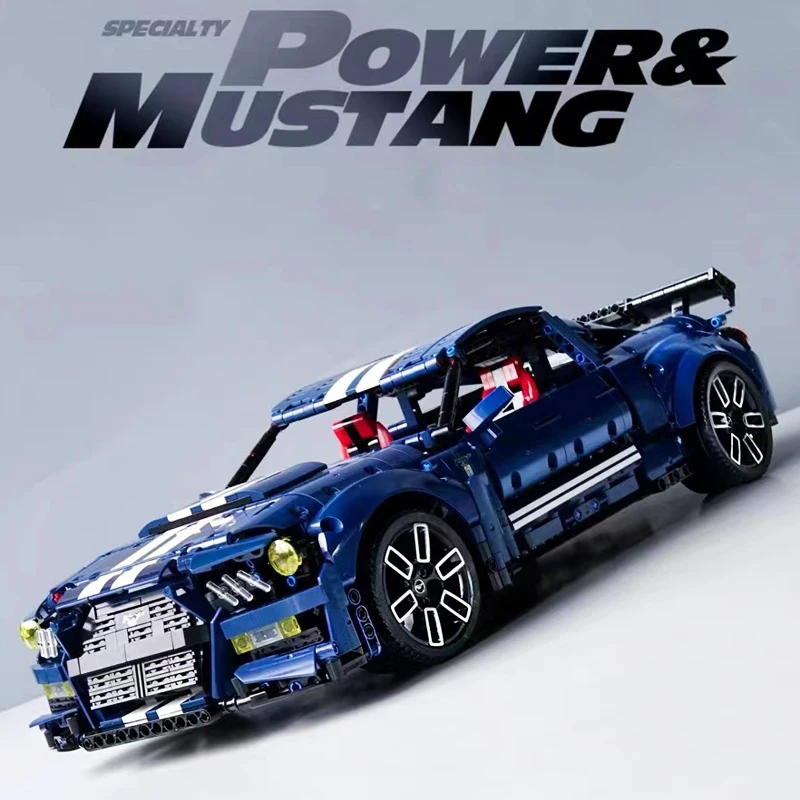 

Technical City Car Mustang GT500 Sports Cars Model Building Block 1:10 Racing Vehicle Bricks Toys For Kid Birthday Gifts MOC