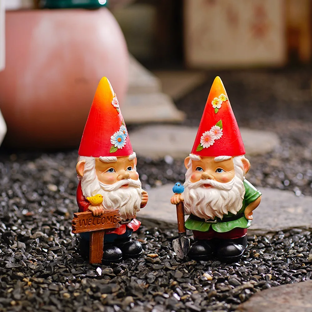 Карлик эльф орнамент открытый сад гоблин садоводство двор статуя скульптура