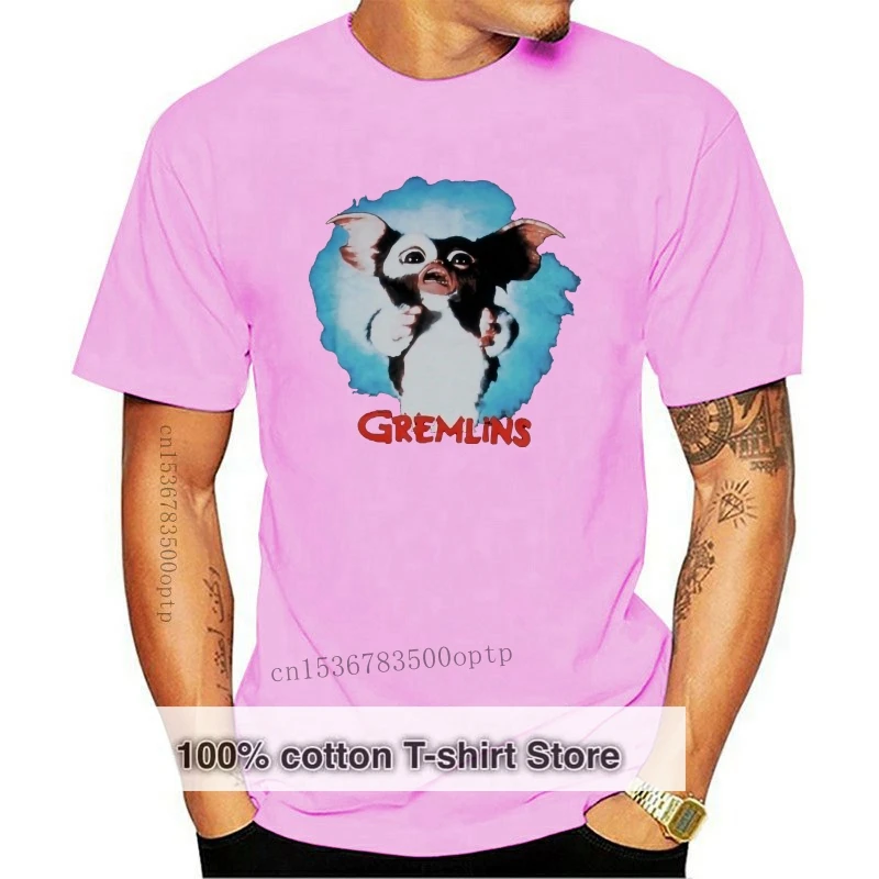 

Модные Забавные топы, футболки, мужская футболка Gremlins, полноцветная повседневная одежда в стиле хип-хоп с изображением красного цвета