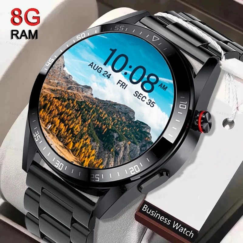 

GT3 Smart Watch Mens 8G Memory Local Music Player 454*454 AMOLED Screen Bluetooth Call Sports Man Smartwatch For Samsung Huawei