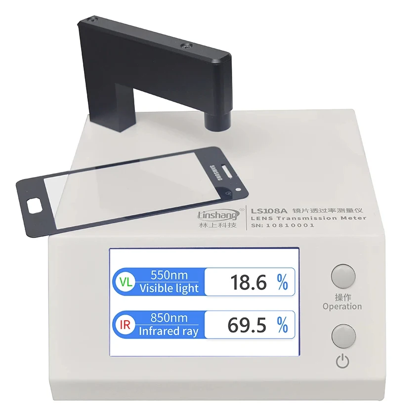 

LS108A Оптический измеритель пропускания объектива мобильного телефона для тестирования значения передачи объектива мобильного телефона