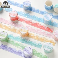 mr paper 8 styles washi tape cartoon cute tape stationery color masking decorative diy scene collage materials kawaii sticker