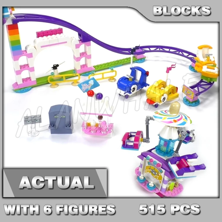 515 шт. Unikingdom Fairground Fun американские горки поворотные стулья езда Dodgem автомобиль 11020