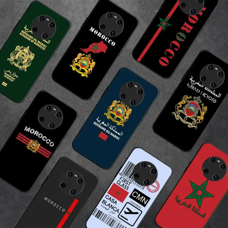 

Coat Of Arms of Morocco Flag Passport Phone Case For Huawei Y 5 Y62019 Y52018 Y92019 Luxury funda case for 9prime2019
