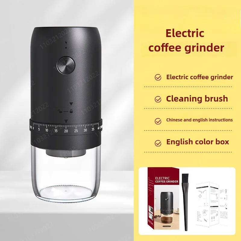 Электрическая кофемолка Youpin, портативная, 40 передач, внешние регулируемые домашние перезаряжаемые кофемолки, кофемашина, подарок для дома