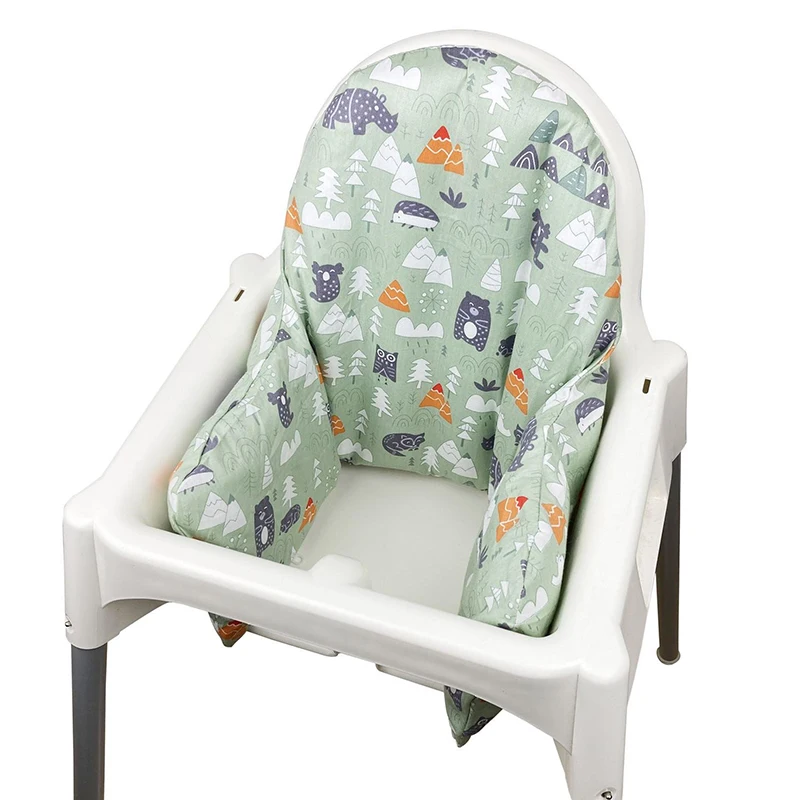 Baby High Chair Cushion Inflatable High Chair Cover Pad Reversible Supporting Cushion for High Chair Wipeable Cover Easy Clean images - 6