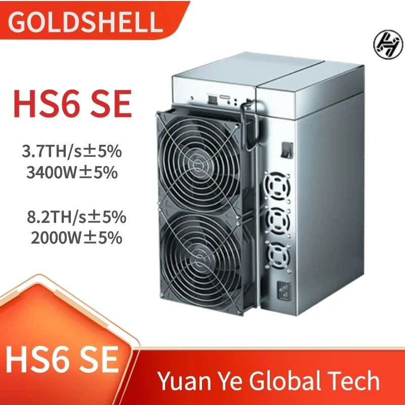 

Goldshell HS6SE SC 8,2 T HNS 3,7 tchain Asic сервер с блоком питания Blake2B Майнер