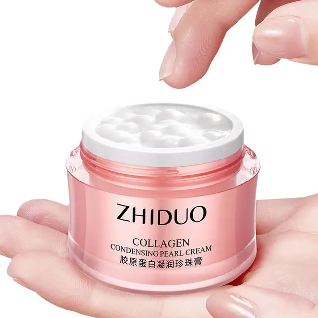 Collagen Moisturizer For Face Hydrating Pearl Cream For Face Day And Night Facial Cream To Deep Repair Whiten And Soften Facial 2