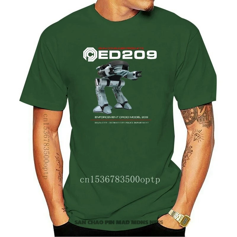 

Mens ED209 Robocop OCP T Shirt Omni Consumer Products Movie Weyland Corp Retro Cartoon t shirt men Unisex New Fashion