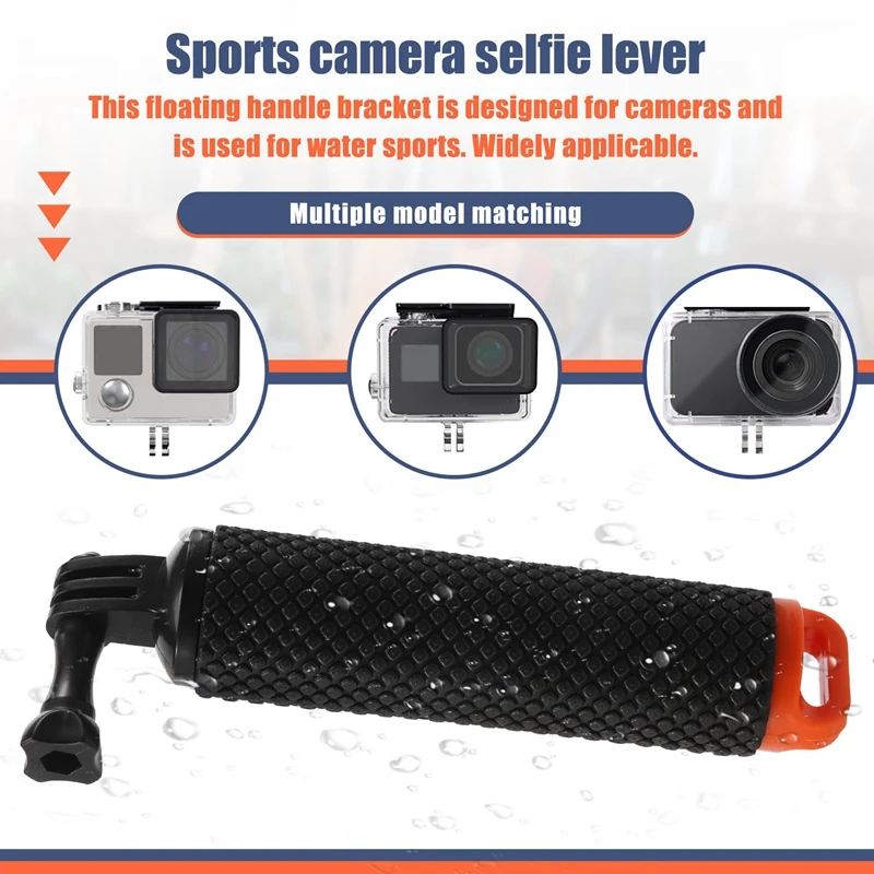 Фото Waterproof Handheld Underwater Sport Selfie Stick Monopod Pole Floating Hand Grip Diving Handle Tripod Mount For Gopro HD Hero S №2
