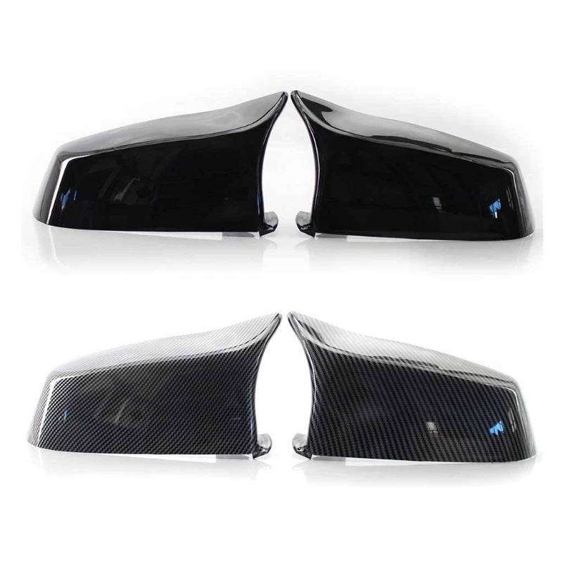 

Black Side Mirror Cover for E61 F10 F11 F01 Replaces 51167187431 51167187432