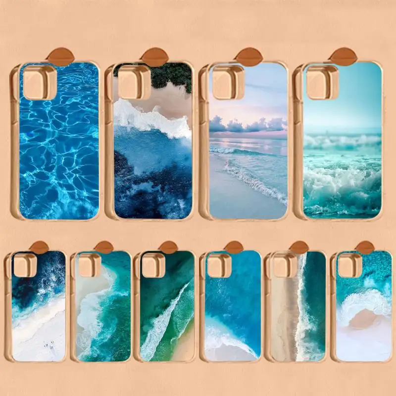 

MaiYaCa Blue sea waves beach Phone Case for iPhone 11 12 13 Mini Pro Max 8 7 6 6S Plus X 5 SE 2020 XR XS Case shell
