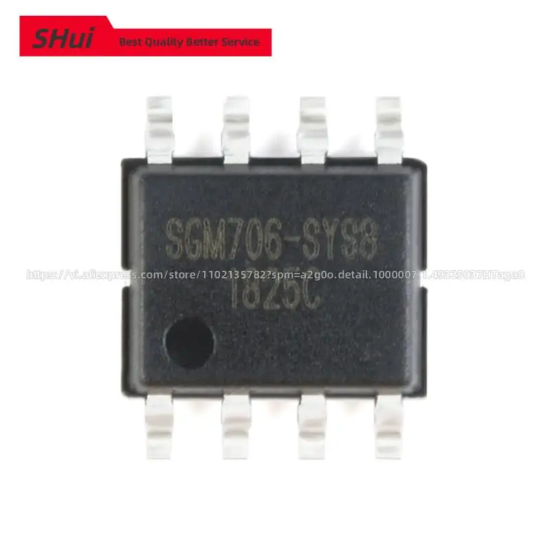 

10pcs SGM706 SGM706-SYS8G/TR SOIC-8 Microprocessor Monitoring Circuit Chip Original