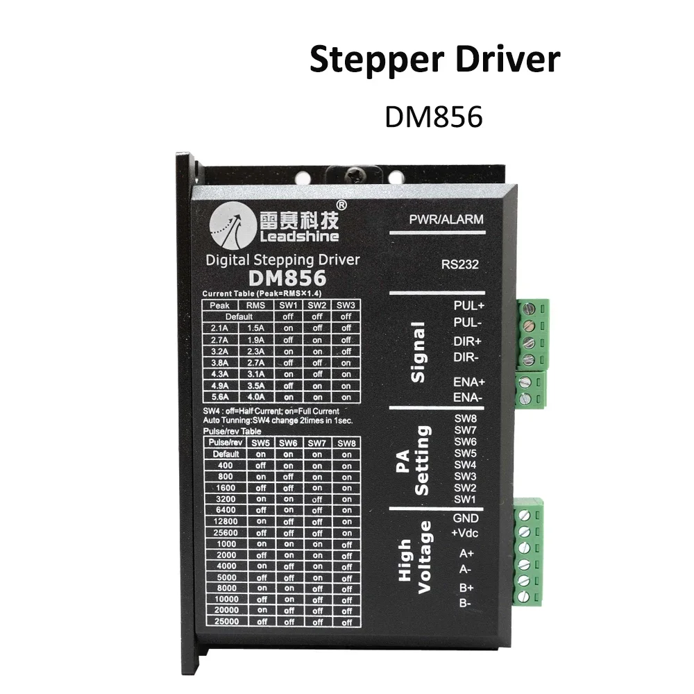 Двухфазный шаговый драйвер Leadshine DM856 20-80 В переменного тока 0 5-а