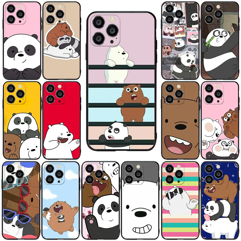 Silicone Case For Samsung A35 A24 A25 A72 A12 A20 A30 A31 A03 A33 A42 A55 M30 A40S M30S M21 M51 MR-6 Bears