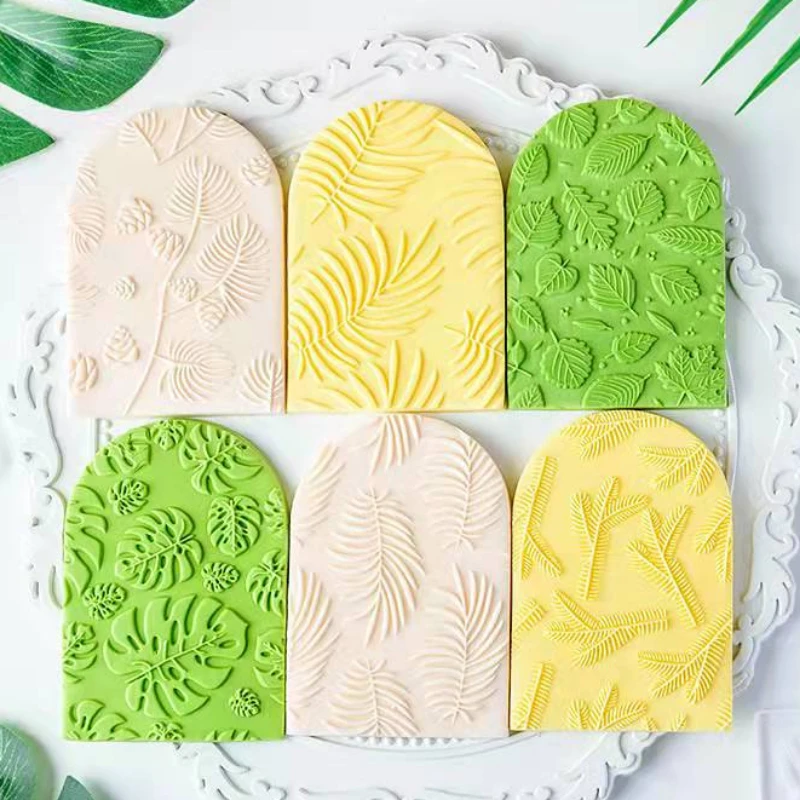 Новая форма для печенья с рисунком листьев акриловая штамп тиснением