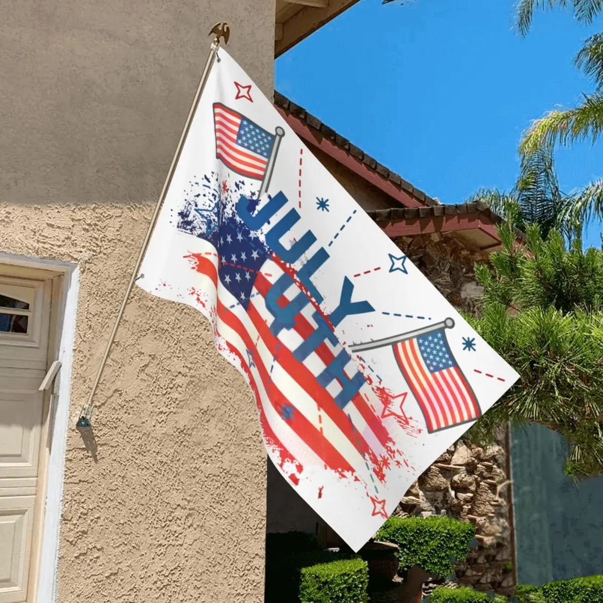 Празднование Дня коломбуса наружный баннер мультяшный фокус или желание