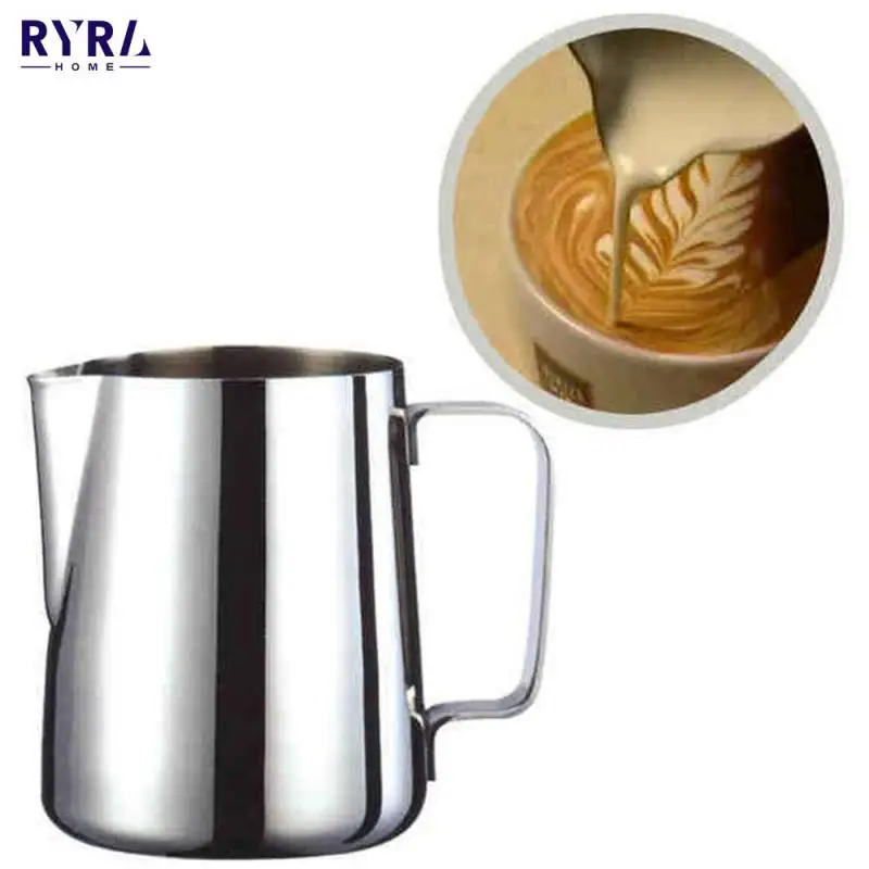 

Stainless Steel Jug Espresso Barista Pitcher Coffee Latte Milk Milk Pot Coffee Accessories Frothing Jug Milk Frother Pitcher Hot