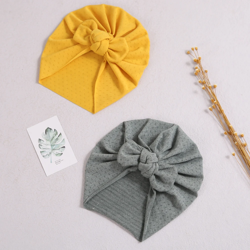 

2pcs Baby Turban Accessories For Newborn Toddler Kids Soft Baby Girl Headband For Children Beanie Hat Cap Knit