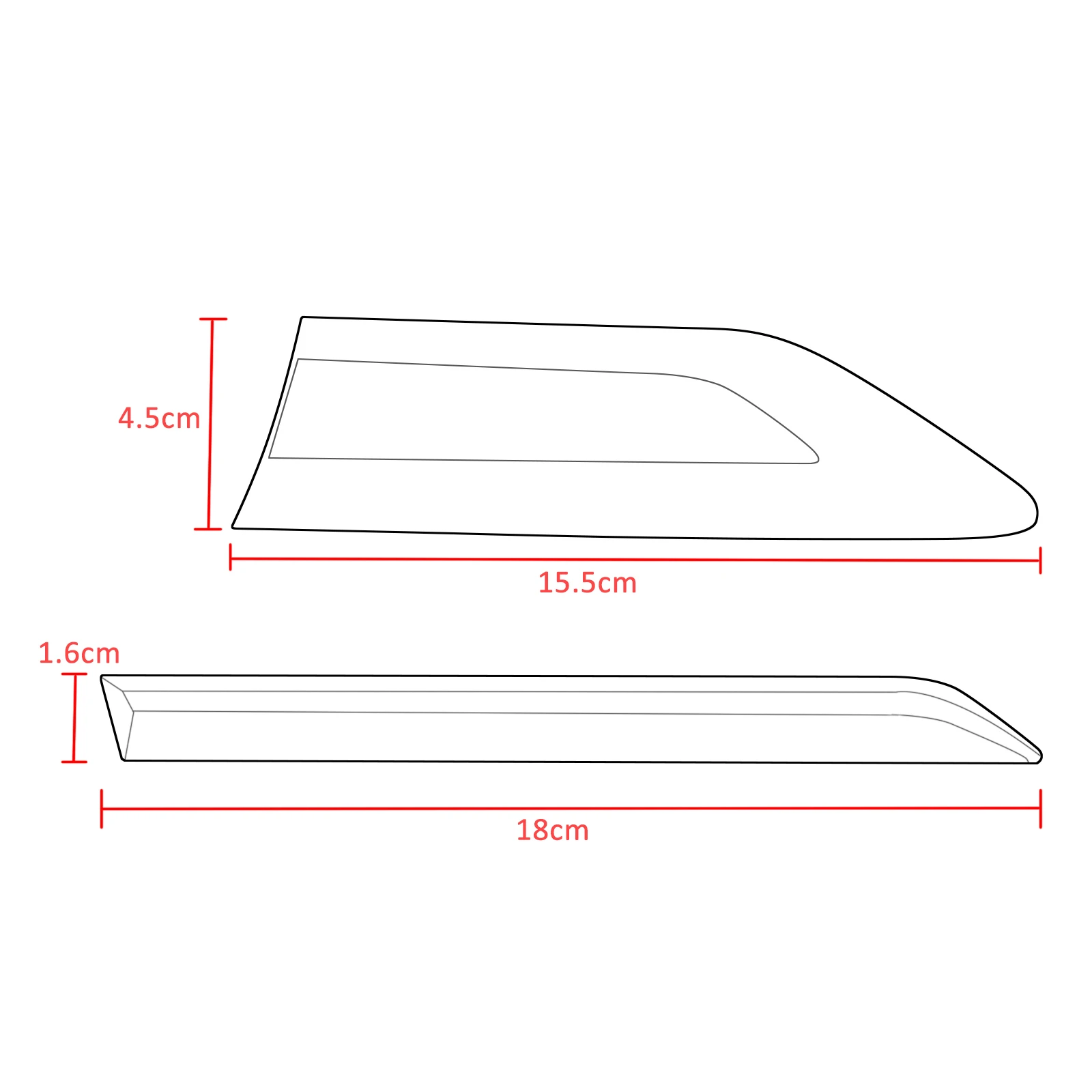 4 комплекта черно-красная R линия боковое крыло значок на стиль тела для VW Volkswagen