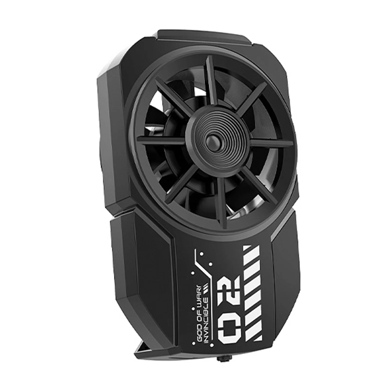 

Gaming Cellphone Radiator Phone Cooling Case For IOS And Android Phones 9-Blade Fans Cellphone Cooling Case With Blue Light