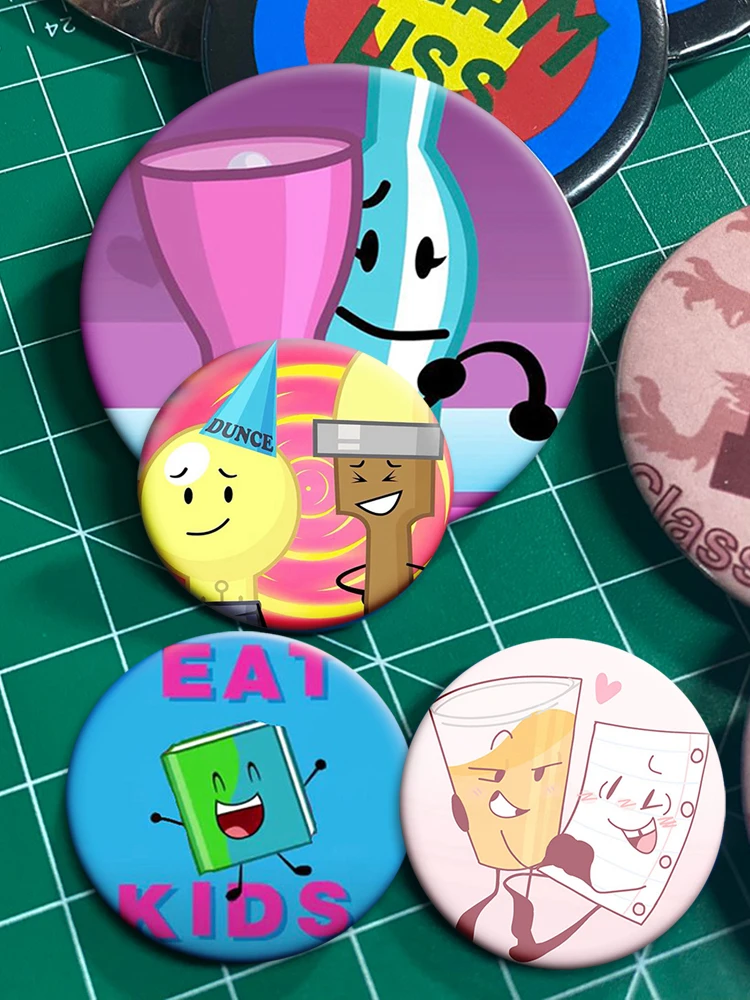 325058 мм аниме Inanimate Insanity персонаж BFDI Memes мягкая пуговица булавка креативная брошь для значка для украшения рюкзака одежды (art.: 3920cd84bcea1) - 3920cd84bcea1