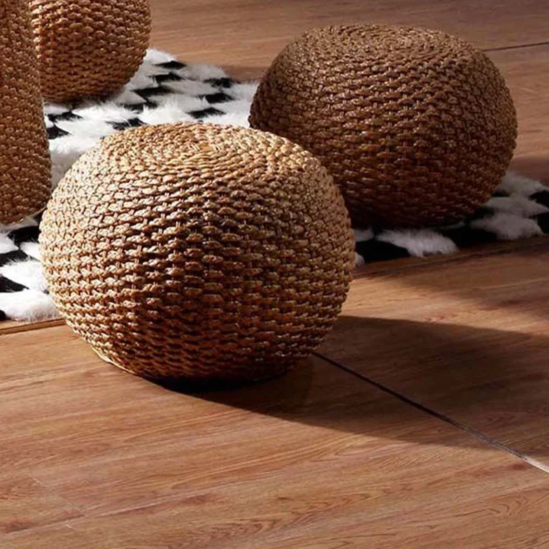 Круглый пуф османский табурет для макияжа аксессуары дома низкая скамейка