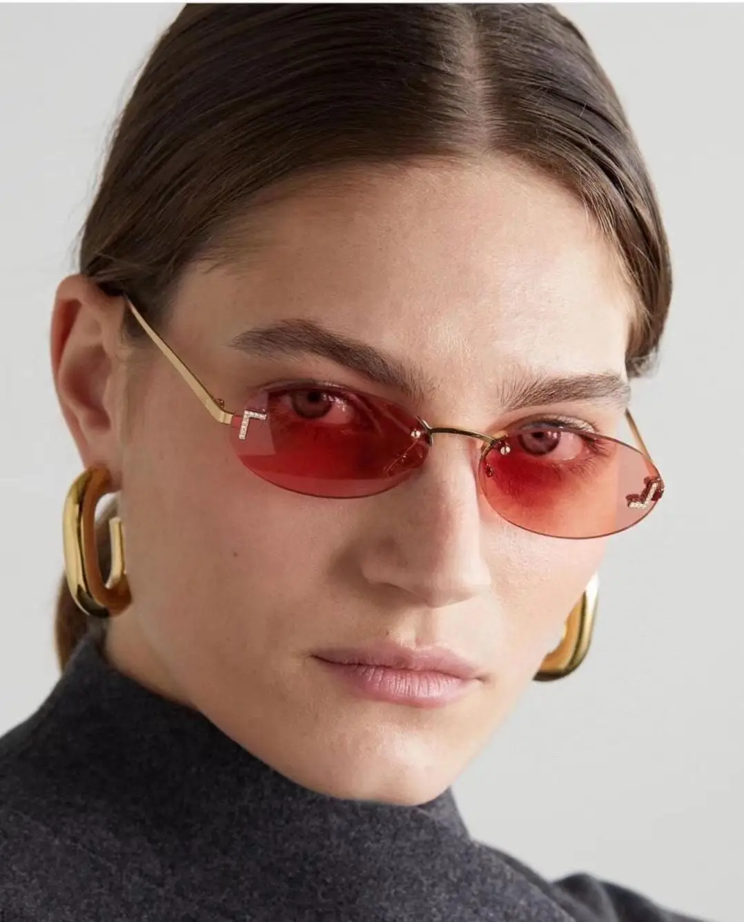 

2023 Men And Women Rimless Fashion Sunglasses Luxury Brand Designer Personalized Outdoor Glasses