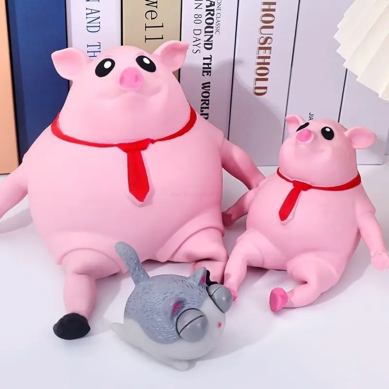 

New Cute Squeeze Pink Pigs Antistress Toy Squeeze Animals Lovely Piggy Doll Stress Relief Toy Decompression Birthday Kids Gifts