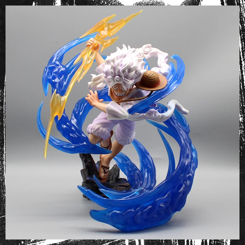 

43cm One Piece Action Figure Nika Luffy Figurine Monkey D Luffy Gear 5 Toy Standing Model Toy Room Decoration Christmans Gift