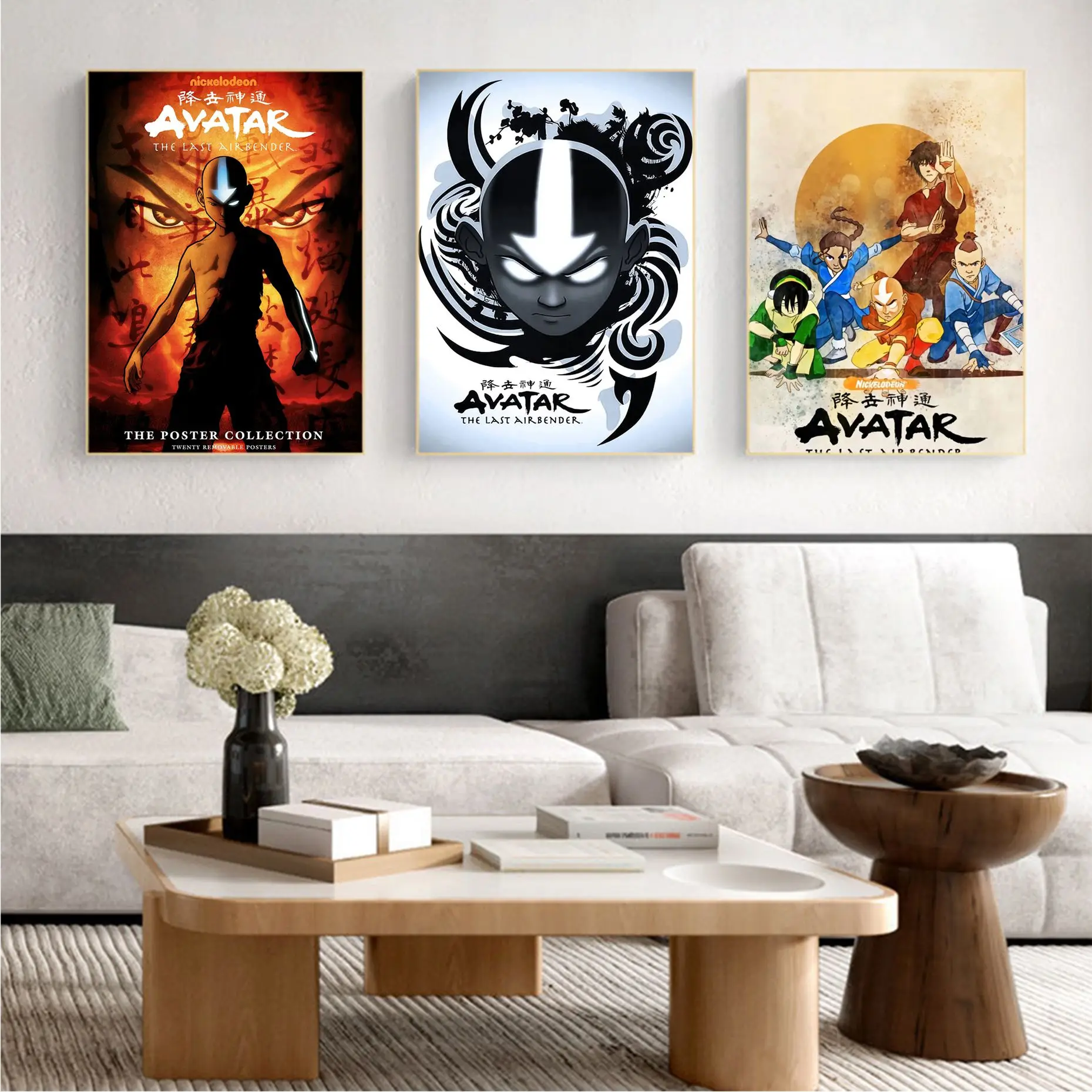 

Avatar The Last Airbender Aang Fight Movie Sticky Posters Vintage Room Home Bar Cafe Decor Room Wall Decor