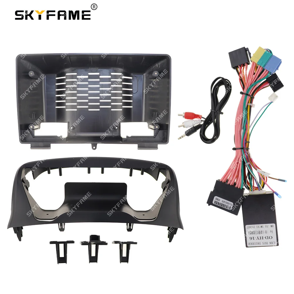 

SKYFAME Car Frame Fascia Adapter Canbus Box Decoder Android Radio Audio Dash Fitting Panel Kit For Hyundai Genesis Coupe Rohens