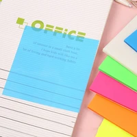 50sheets transparent sticky notes waterproof adhesive sticker daily to do list note paper for student office stationery supplies