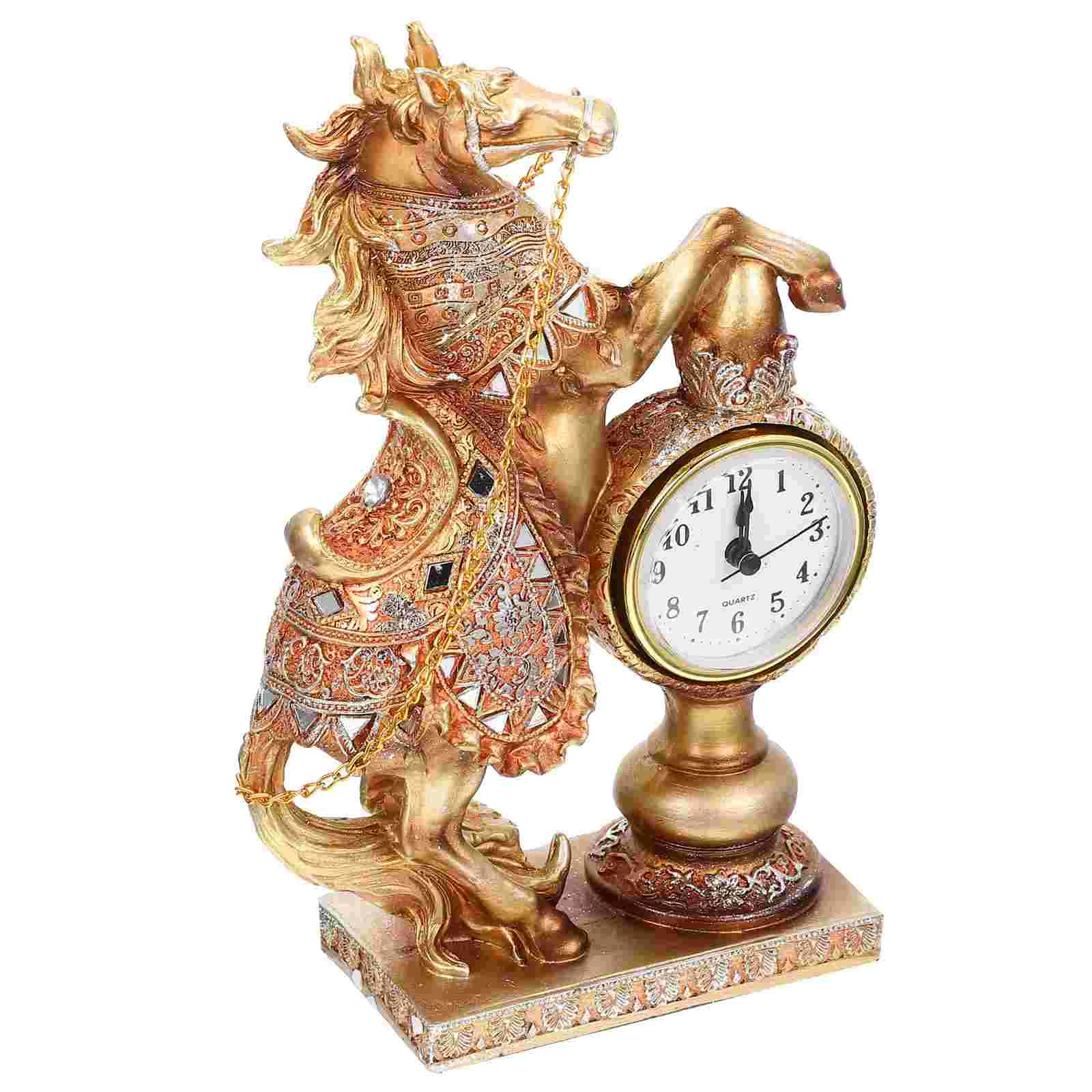 

Creative Resin Timepiece Shape Desktop Office Housewarming Timepiece Decoration