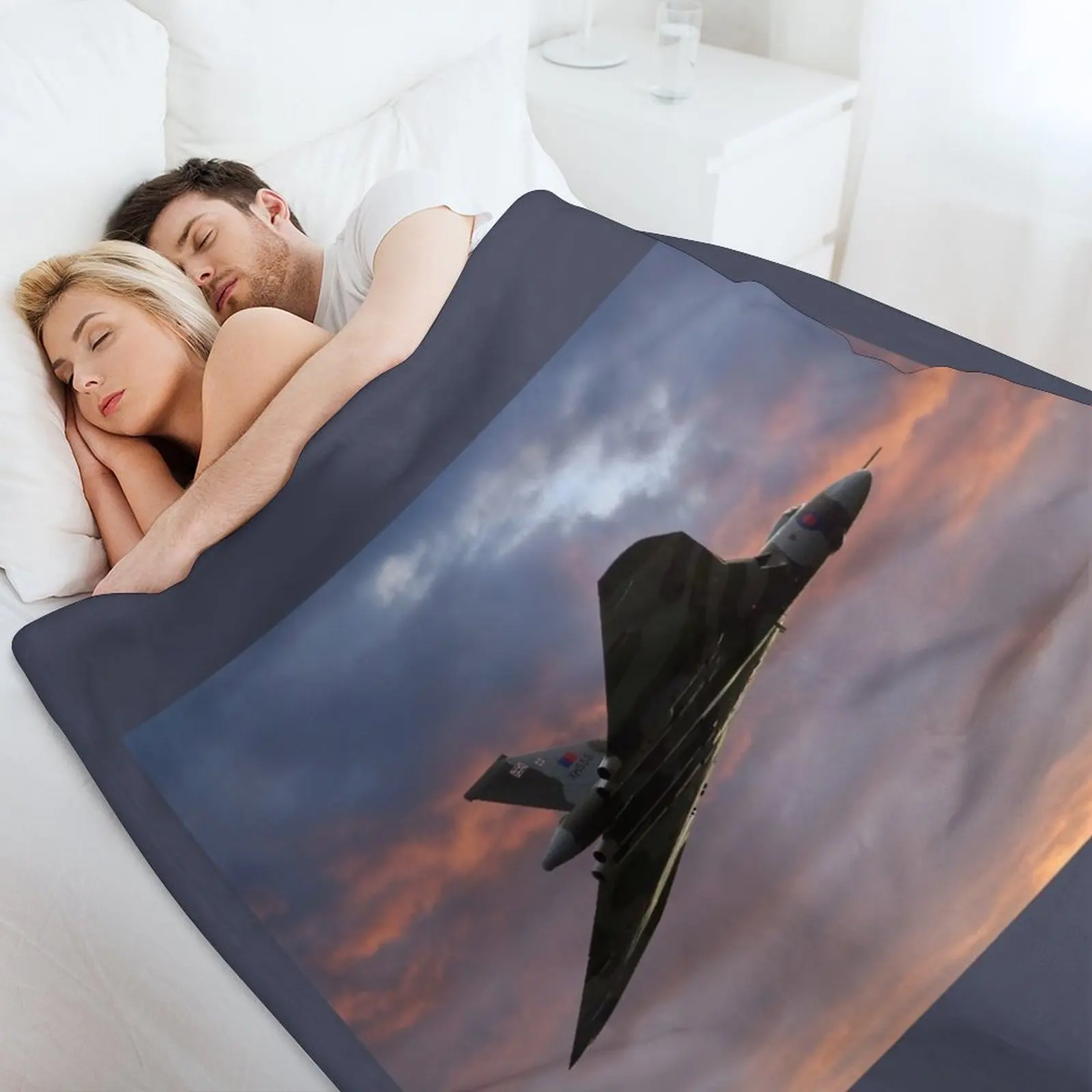 Одеяло Avro Vulcan Bomber XH558 меховые декоративные фланелевые персонализированные