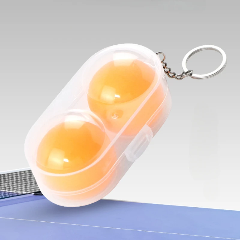 1 шт. защитная коробка для настольного тенниса портативный мяч с двойной головкой