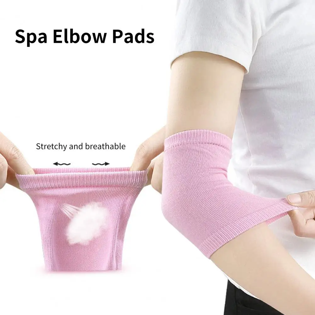 

1Pair Elbow Pad Breathable High-Stretchy High Tensile Strength Tear Resistant Super Soft Elbow Protection Non-Slip Moisturizing