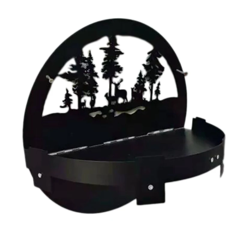 

Metal Wine Rack Ornaments Home Wall Hanging Rack Items Creative Storage Countertop Pendant Decorations